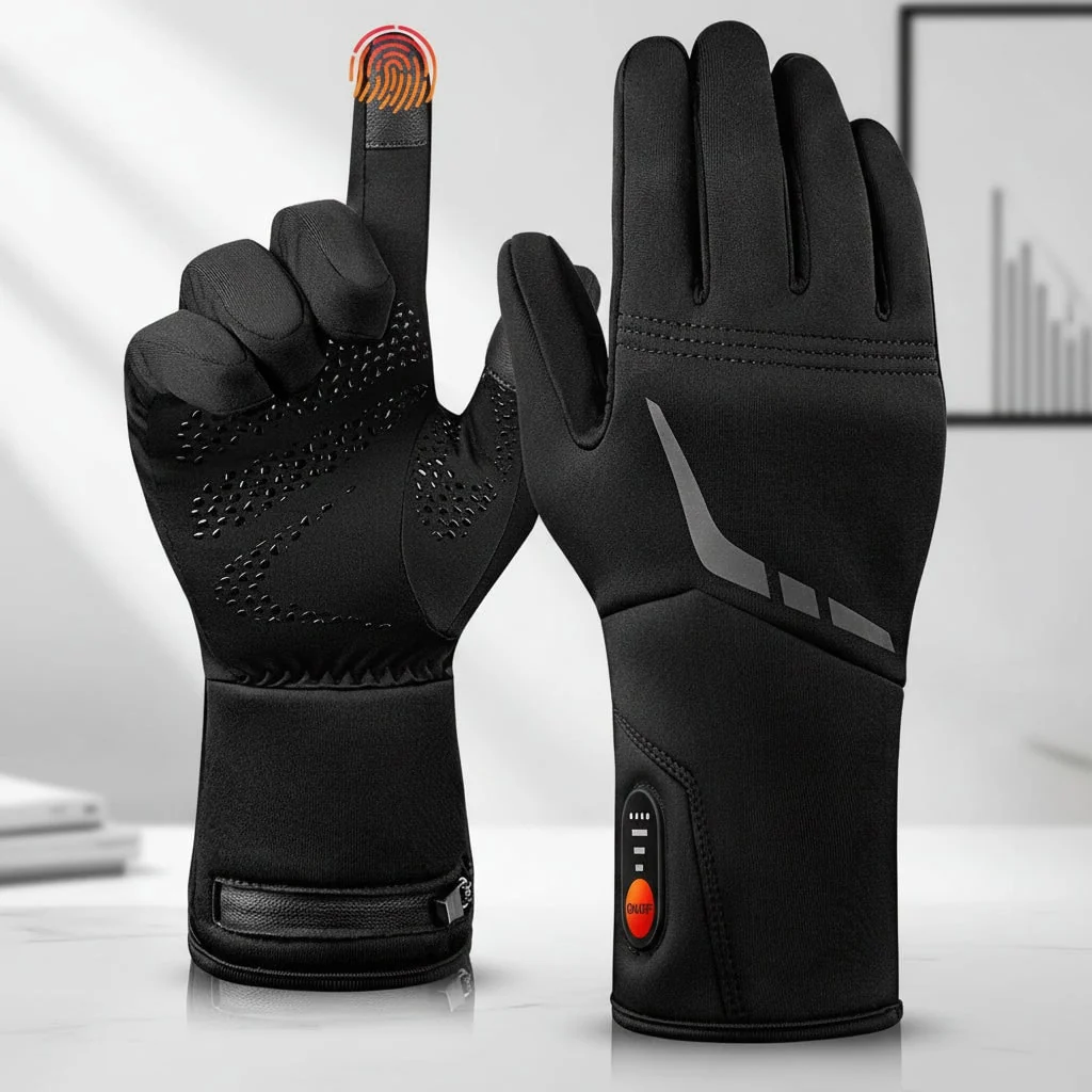 Heated Gloves Skiing Winter Gloves Touchscreen Compatible - Image 2