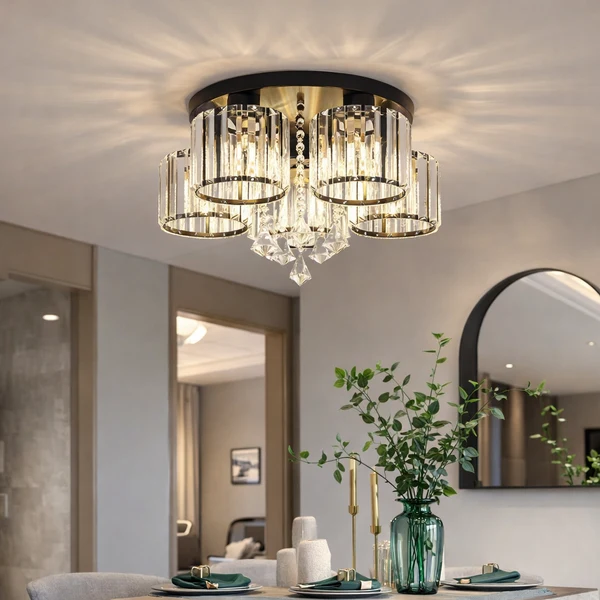 Nordic Pendant Light Multi-Head Long Glass Shades Dining - Image 36