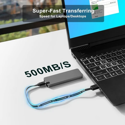 Portable External Hard Drive Fast Data Transfer Metal Design - Image 11