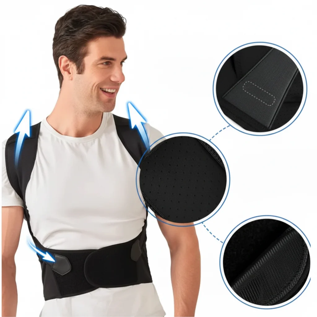 Posture Corrector Back Brace Supportive Design Relief - Image 4