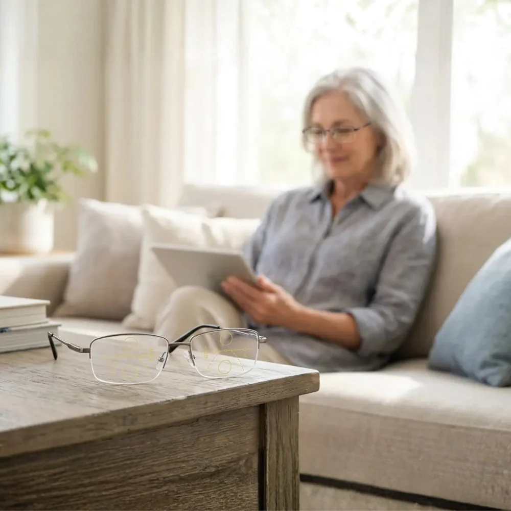 Reading Glasses Multi Focal Progressive Rectangular Frame - Image 6