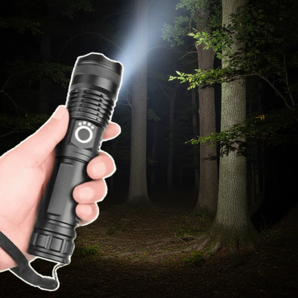 Rechargeable Flashlight High Lumen Powerful Compact Design - Image 1