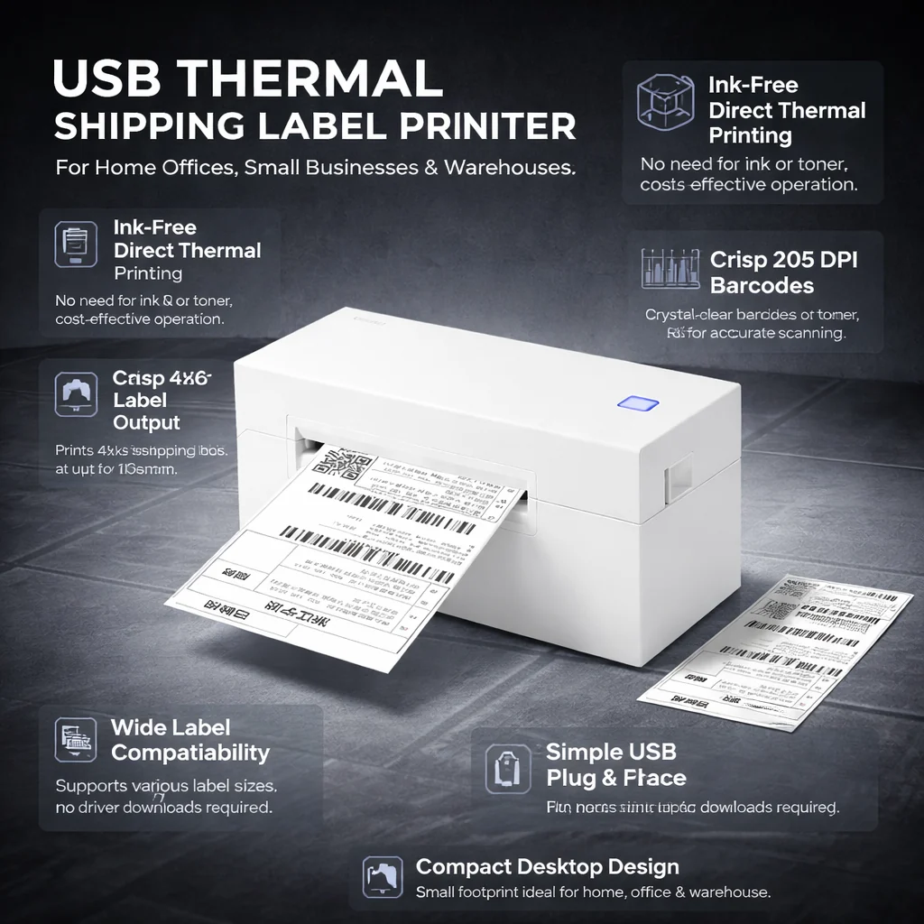 Thermal Label Printer Shipping Direct Printing - Image 2
