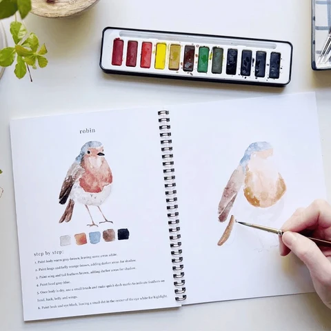 Watercolor Workbook Beginners Step-By-Step Painting Guide - Image 14